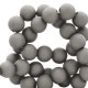 Acrylic beads 4mm round Matt Anthracite grey